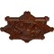 Ekena Millwork Antilles Ceiling Medallion (Fits Canopies up to 6"), 38 1/4"OD x 1 1/2"P, Burnished Mahogany Crackle CM38ANBMC - alternate 2